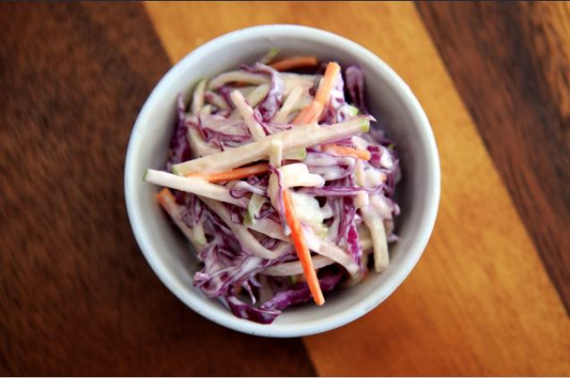 Photo of Bowl of Winter Vegetable Slaw