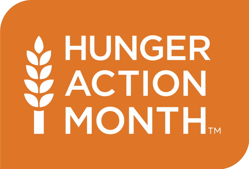 Hunger Action Month Logo.