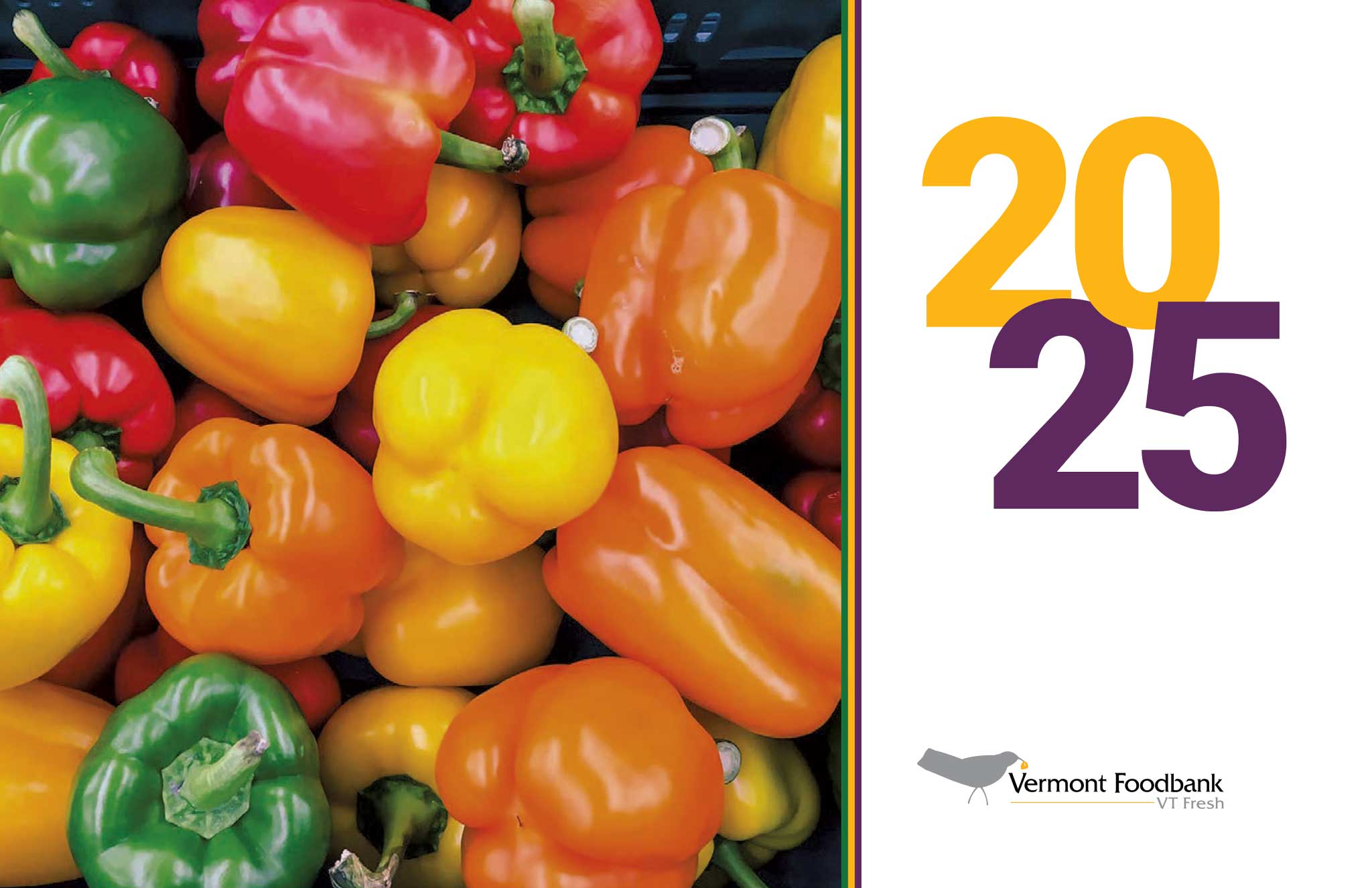 Peppers were chosen as the cover photo for the VT Fresh 2025 calendar.