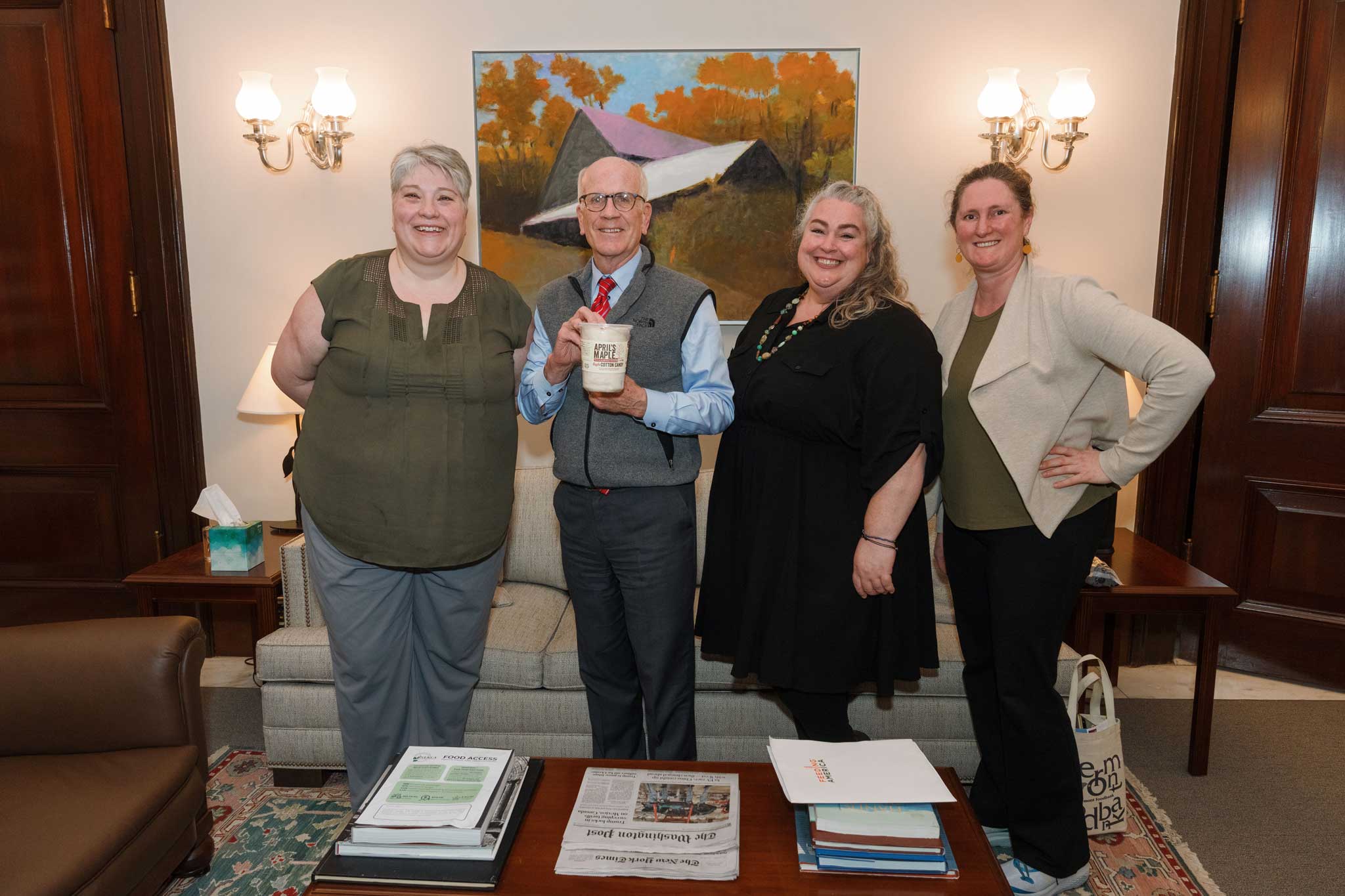 Vermont Foodbank staff and supporters met with the state's federal delegation in March to discuss decisions being made about food access programs.